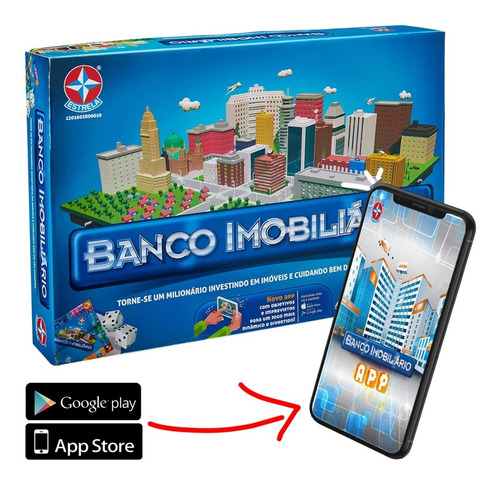 Jogo Para A Família Banco Imobiliário Estrela Original 