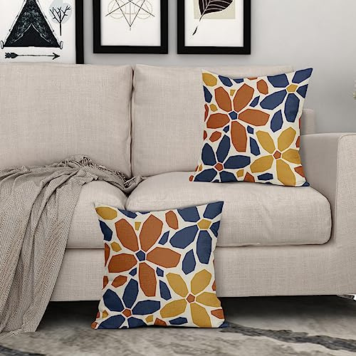 Juego De 2 Fundas De Almohada 45 X 45 Cm, Colores Azul, Nara