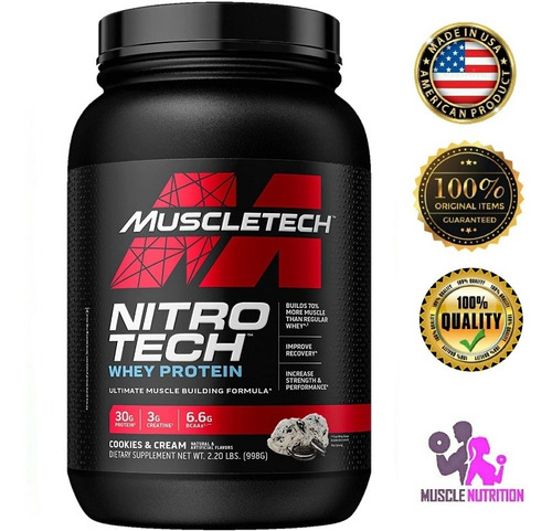 Nitro Tech Whey Isolate Proteina 2,2 Lb Registro Sanitario