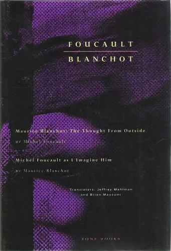 Foucault / Blanchot, De Michel Foucault. Editorial Zone Books, Tapa Blanda En Inglés