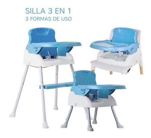 Silla De Comer Para Bebe Booster 3 En 1 Plegable Briccone