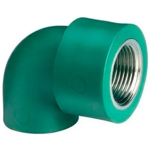 Codo 90º Con  Rosca Hembra De 20mm X 1/2  Termofusion Ppr X4