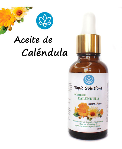 Aceite De Calèndula 100% Puro Regenerador De La Piel 