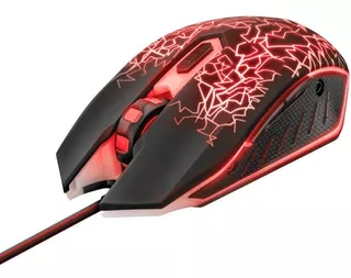 Mouse Gamer - Trust Gxt 105 Izza Gaming Mouse - Negro/rojo Color Negro/rojo