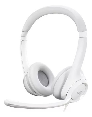 Auricular Headset Logitech H390 Usb Blanco Con Micrófono Bla