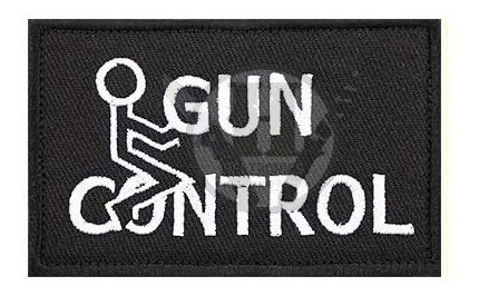 Parche Bordado Gun Control Armas - Made In Usa