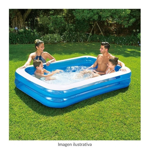 Imagen 2 de 3 de Alberca Inflable 2.62 M Familiar Piscina Play Day 2 Anillos