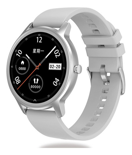 Smart Watch Reloj Inteligente Dt56 Pro Unisex Full Touch Ips Color De La Caja Blanco