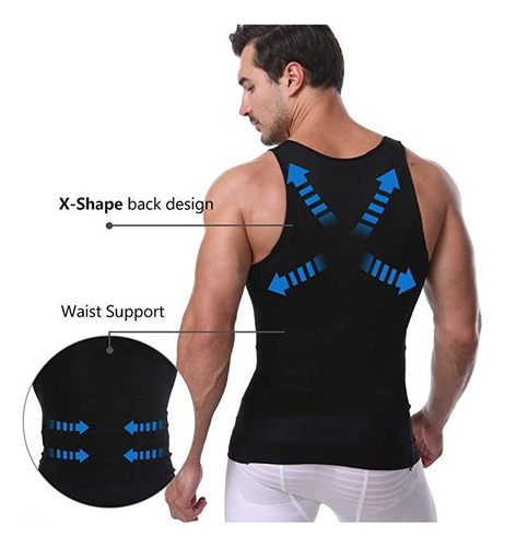 Camiseta Faja Playera Reductora Moldeadora Hombre