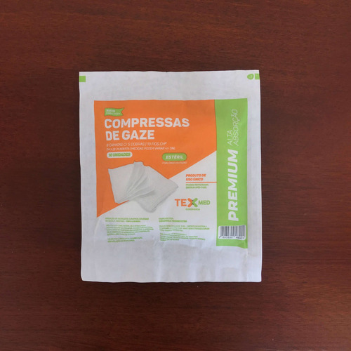 Imagem 2 de 3 de Compressa De Gaze Estéril 13 Fios 50 Envelopes-500 Unidades
