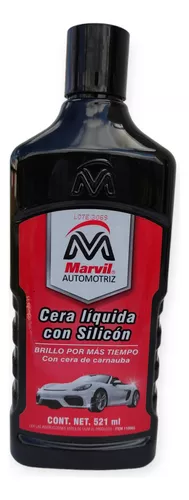 Cera Liquida Para Autos Con Silicon Y Carnauba Marvil