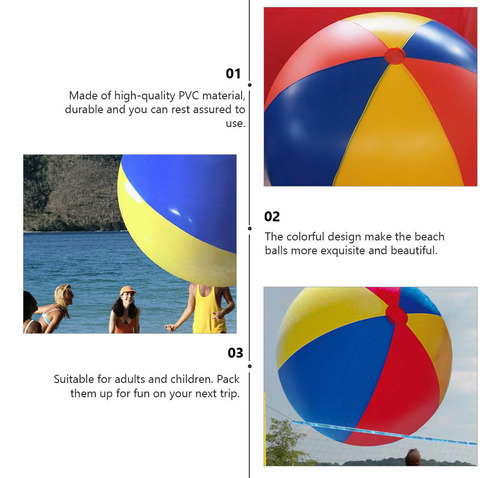 Pelota Inflable Grande De Pvc Para Jugar, Pelota Colorida, 1