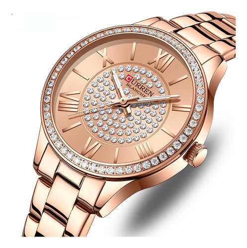 Reloj De Acero Inoxidable Elegante Para Mujer Curren