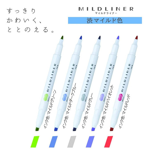 Zebra Mildliner Juego De 20 Colores, Rotuladores De Dob...