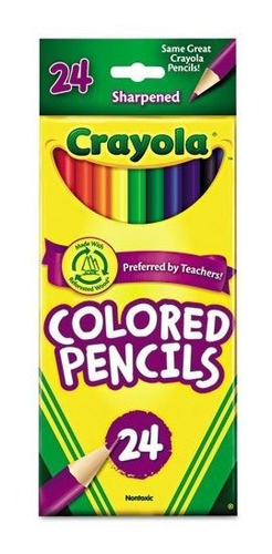 Lápices De Colores Crayola, Colores Surtidos, 24 Count (paqu