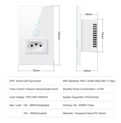 Interruptor Inteligente Zigbee Nova Digital Tuya de 1 Botão Preto - Loja  Geek Smart - Automação Residencial