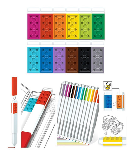 Marcadores Lego 12 Pack