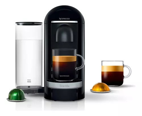 Nespresso VertuoPlus, cafetera de lujo negra, fabricada por Breville