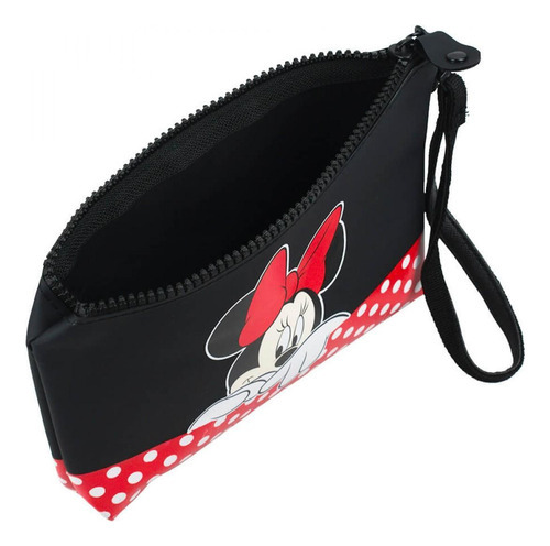 Necessaire Retangular Minnie Assinatura 15x3x21cm - Disney
