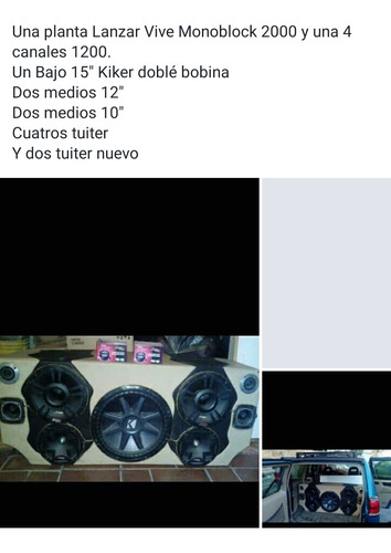 Equipo De Sonido Para Carro Completo