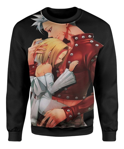 Moletom Blusa  Anime 7 Pecados Nanatsu No Taizai Ban Elaine Meliodas Escanor  King Manga 63