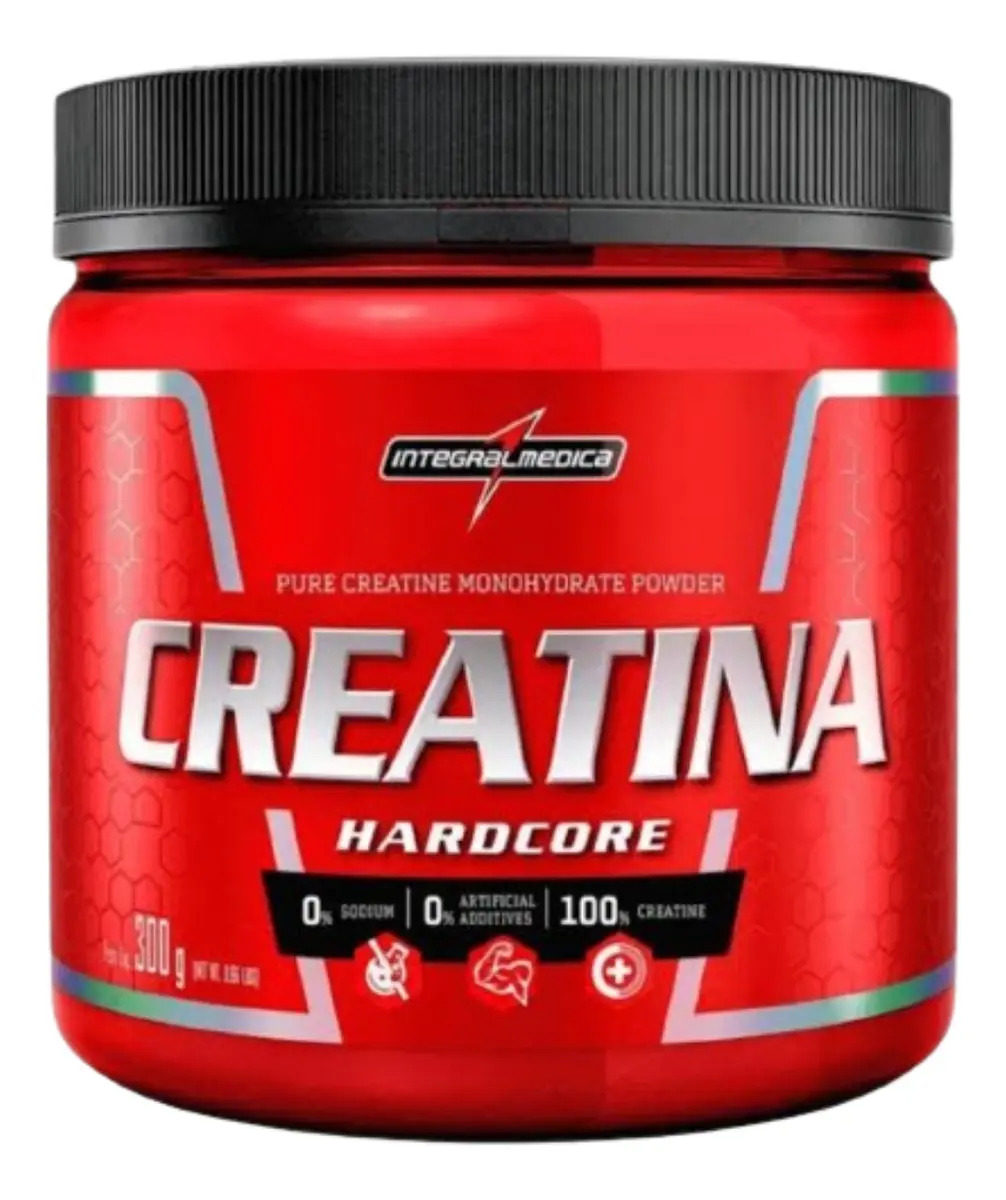 CREATINA MONOHIDRATADA HARDCORE INTEGRALMEDICA 300G