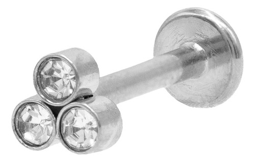 Piercing Lbjmb18 Helix Con 3 Piedras Acero Quirurgi 316l 1un