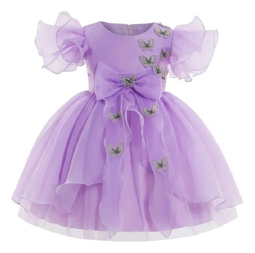 Disfraz De Princesa Con Diseño De Mariposa Para Niña