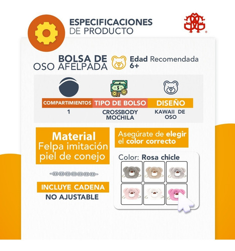 Imagen 8 de 10 de Bolsa Para Dama Crossbody Mochila Oso De Peluche Moda Kawaii