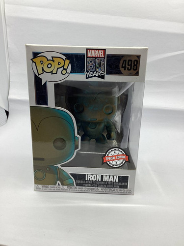 Funko Pop Marvel 80 Años - Iron Man Pátina #498 (Usado)