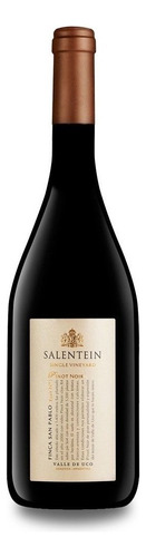 Vino Salentein Single Vineyard San Pablo Pinot Noir 750ml.