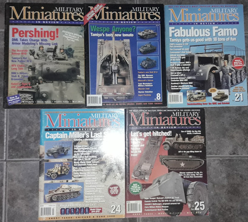 Lote De 5 Revistas Military Miniatures N°1-8-21-24-25