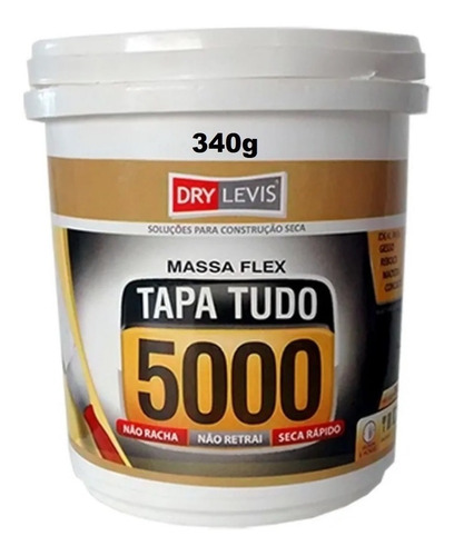 Tapa Tudo Massa Super Flex  Interna Externa 5000 Pote 340g