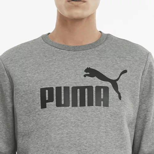 Sudadera Puma Casual Essentials Big Logo Hombre Gris By Mart