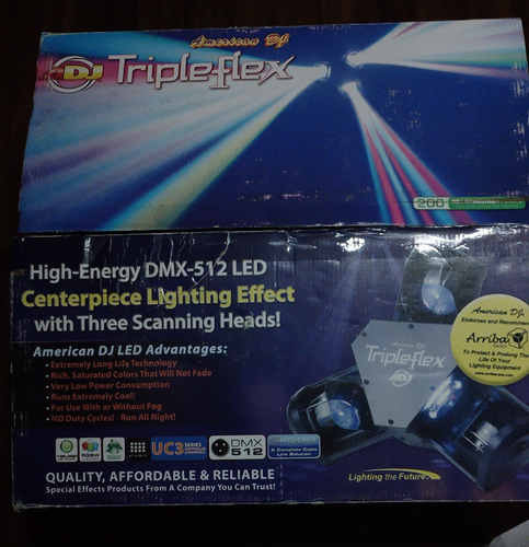 American Dj Tripleflex High Energy Dmx -512 Led Centerpiece (Usado)