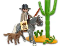 Comprar Playmobil 1003 Xerife Velho Oeste Cavalo Deserto Versão Do Personagem Xerife E Cavalo