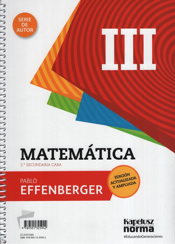 Matematica Iii (ed.revisada Y Ampliada) Contextos Digitales