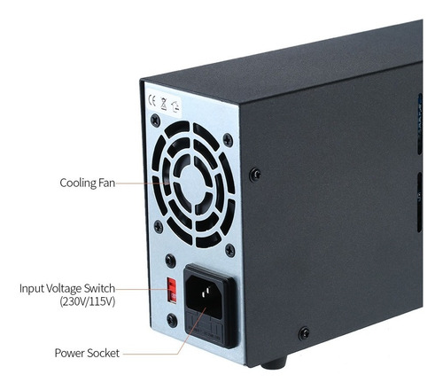 Imagen 4 de 9 de Wanptek Nps306w 0-30v 0-6a Fuente De Alimentación De Cc De