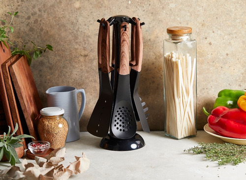 Imagen 2 de 10 de Set X6 Utensilios Wood - Maestro De Cocina