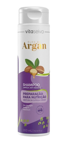 Shampoo Limpeza Anti-residuo Lançamento Oleo De Argan 300ml