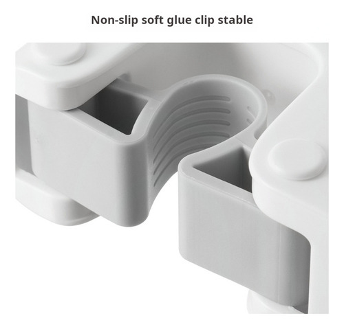 Q Soporte Goma For Escobas, Almacenamiento Pared Sin Ne