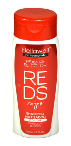 Shampoo Matizador Para Cabellos Rojos Hellawell 200ml