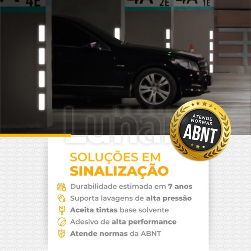 Imagem 2 de 8 de Fita Adesiva Refletiva Automotiva Decorativa Amarela 20,00 M