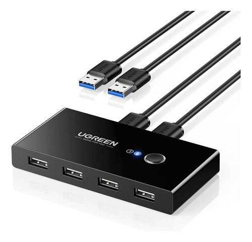 Ugreen Switch Usb 2.0 Selector 2 Entradas Y 4 Salidas