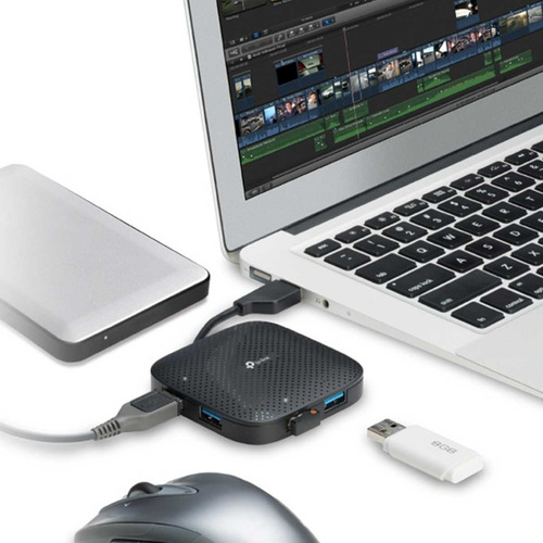 Imagen 5 de 5 de Hub Usb 3.0 4 Puertos Portatil Tp Link Uh400 5gbps