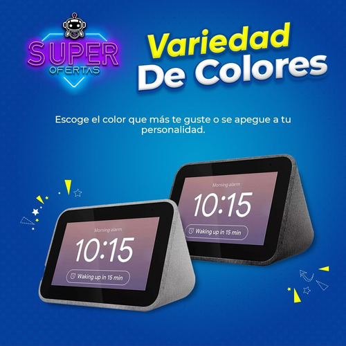 Imagen 6 de 7 de Lenovo Smart Clock + Pantalla + Google Home - Originales !!