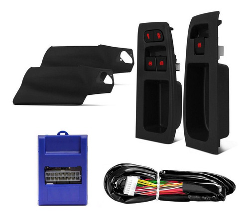 Kit Vidro Eletrico Fox 2005 4 Pt Diant Trava Alarme Canivete