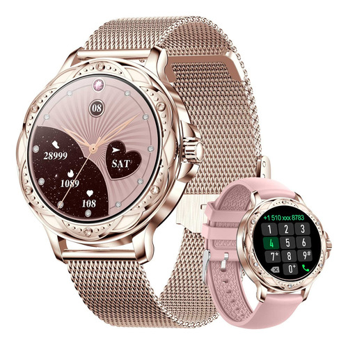 Getfitsoo Reloj Inteligente Para Mujer, Reloj De Da Bluetoo.