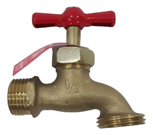 Llave De Chorro Cuerpo De Bronce 1/2pulgx3/4puLG Marca Run