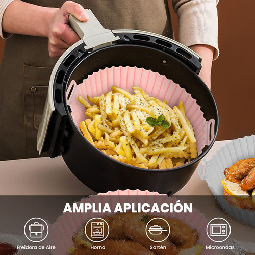 Olla De Silicona Para Freidora De Aire 4 Piezas Reutilizable